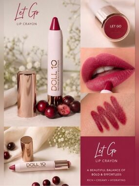 Doll 10 DOLL PRO Cream Lip Crayon - shade captivate brand ”Let go” brand new